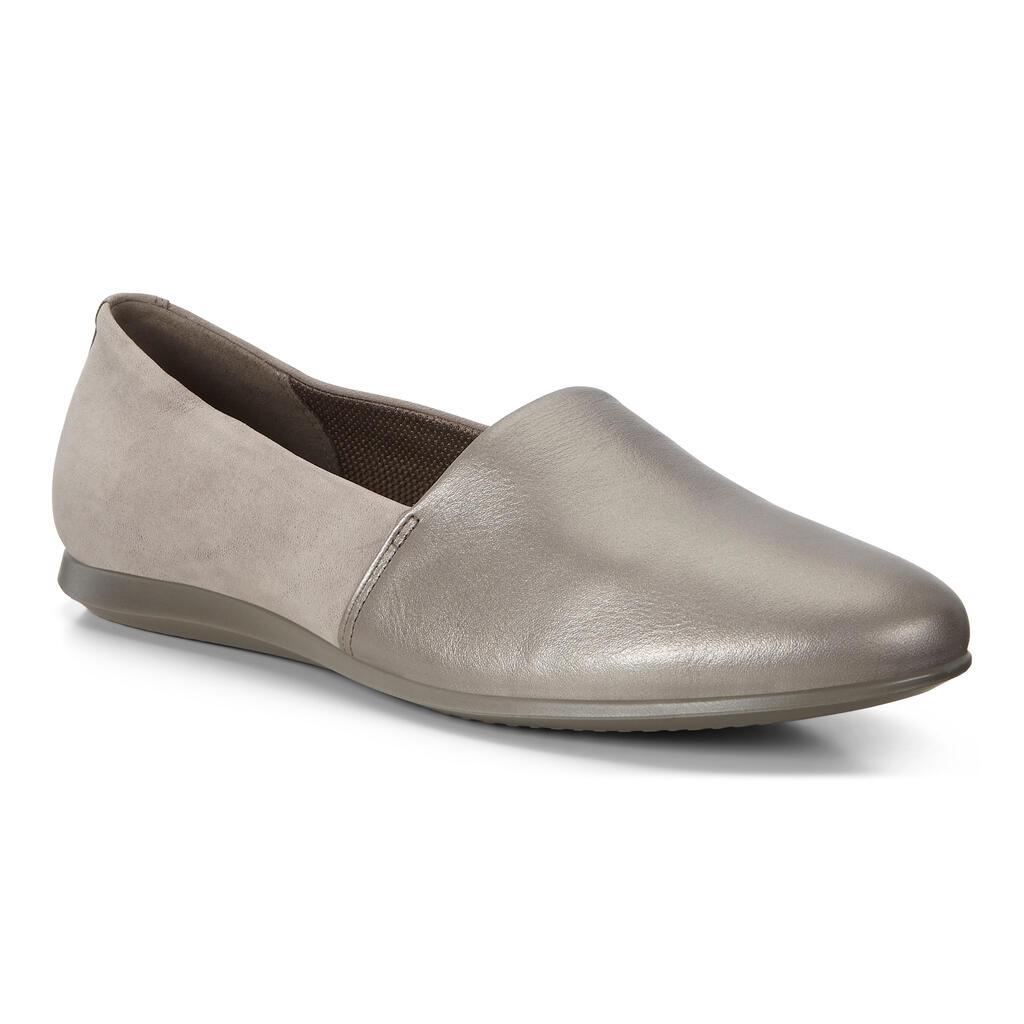 Ecco Touch Womens Flats Shoes Grey Online - India GJS-629834